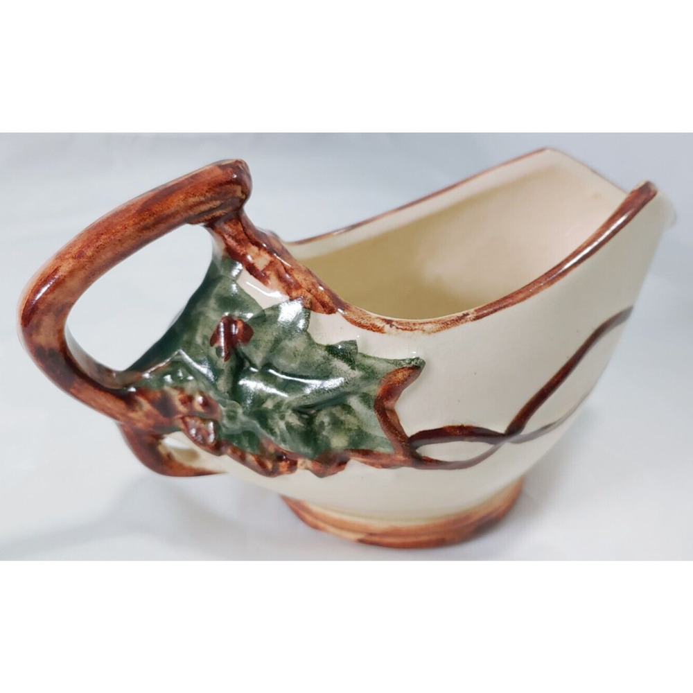 Vintage McCoy Pottery Ivy Leaf Creamer 5.5" x 3.5" Hand-Painted Pre-Owned - Picture 5 of 13